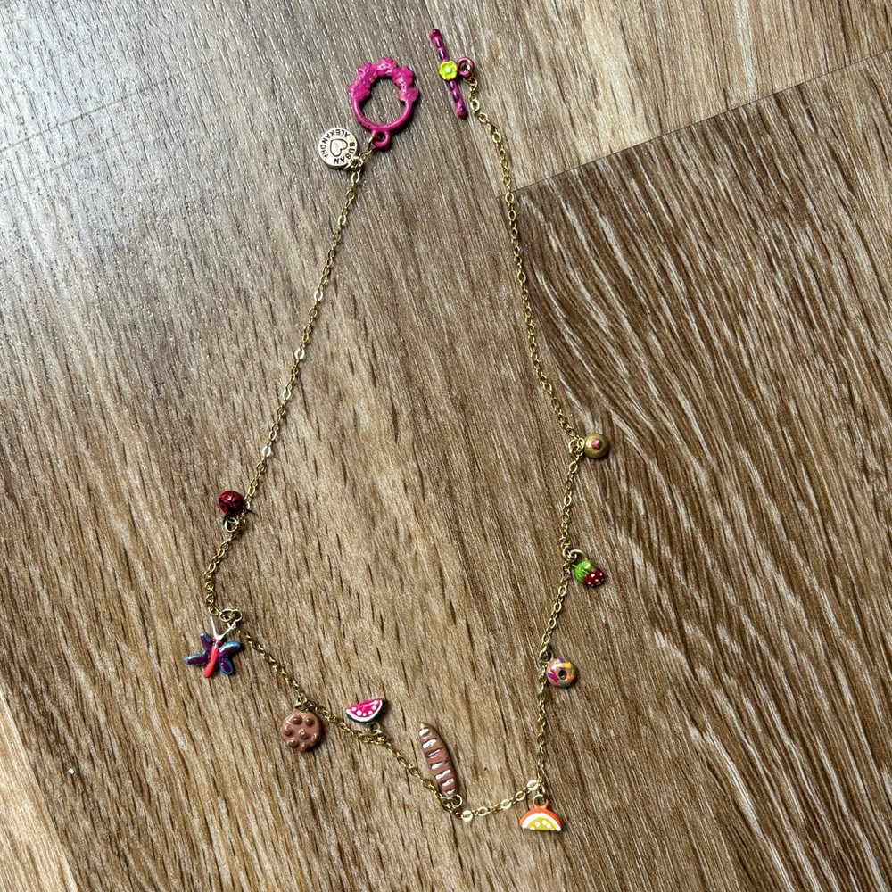16 “ inch custom susan alexandra gold charm necklace